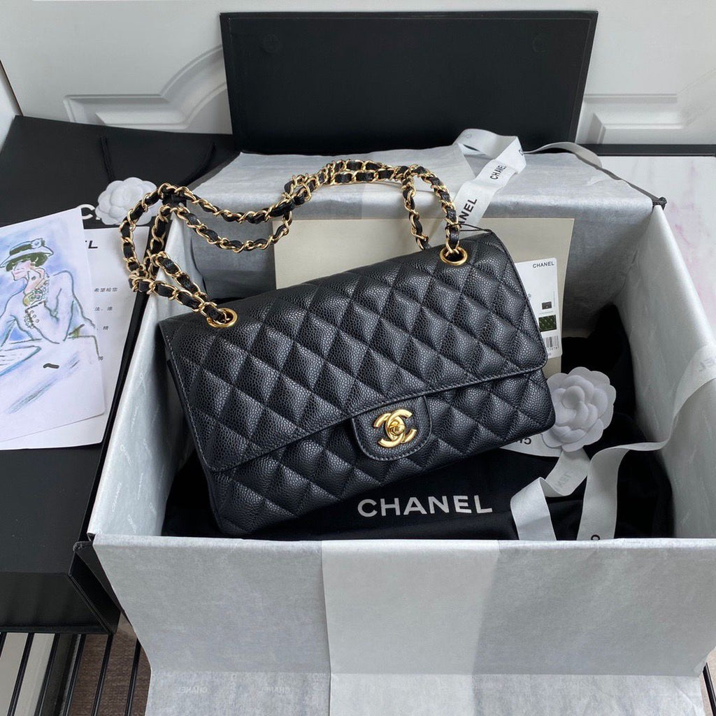 Chanel Classic Double Flap Bag (Caviar)
