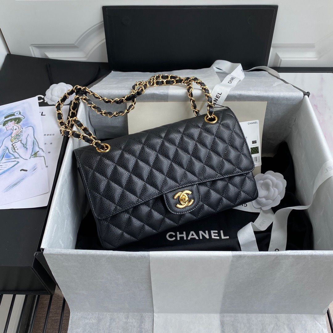 Chanel Classic Double Flap Bag (Caviar)