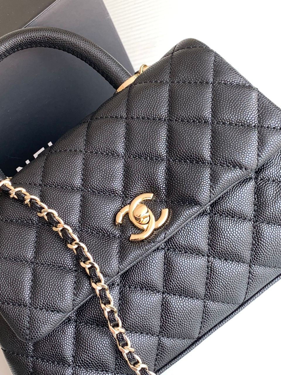 Chanel Coco Top Handle Bag (Caviar)