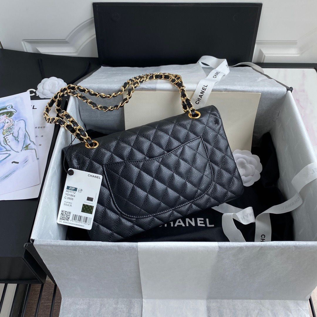Chanel Classic Double Flap Bag (Caviar)