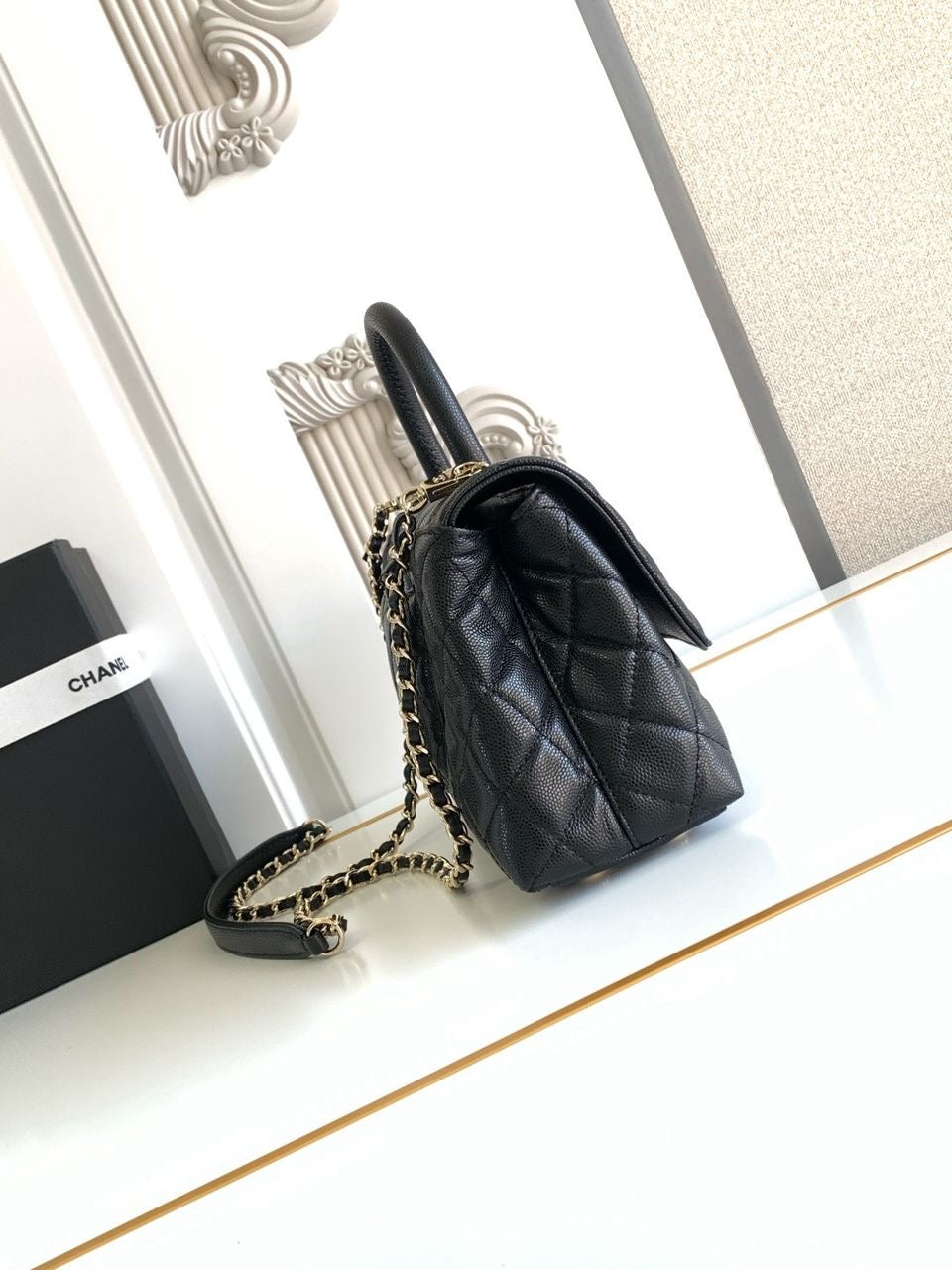 Chanel Coco Top Handle Bag (Caviar)