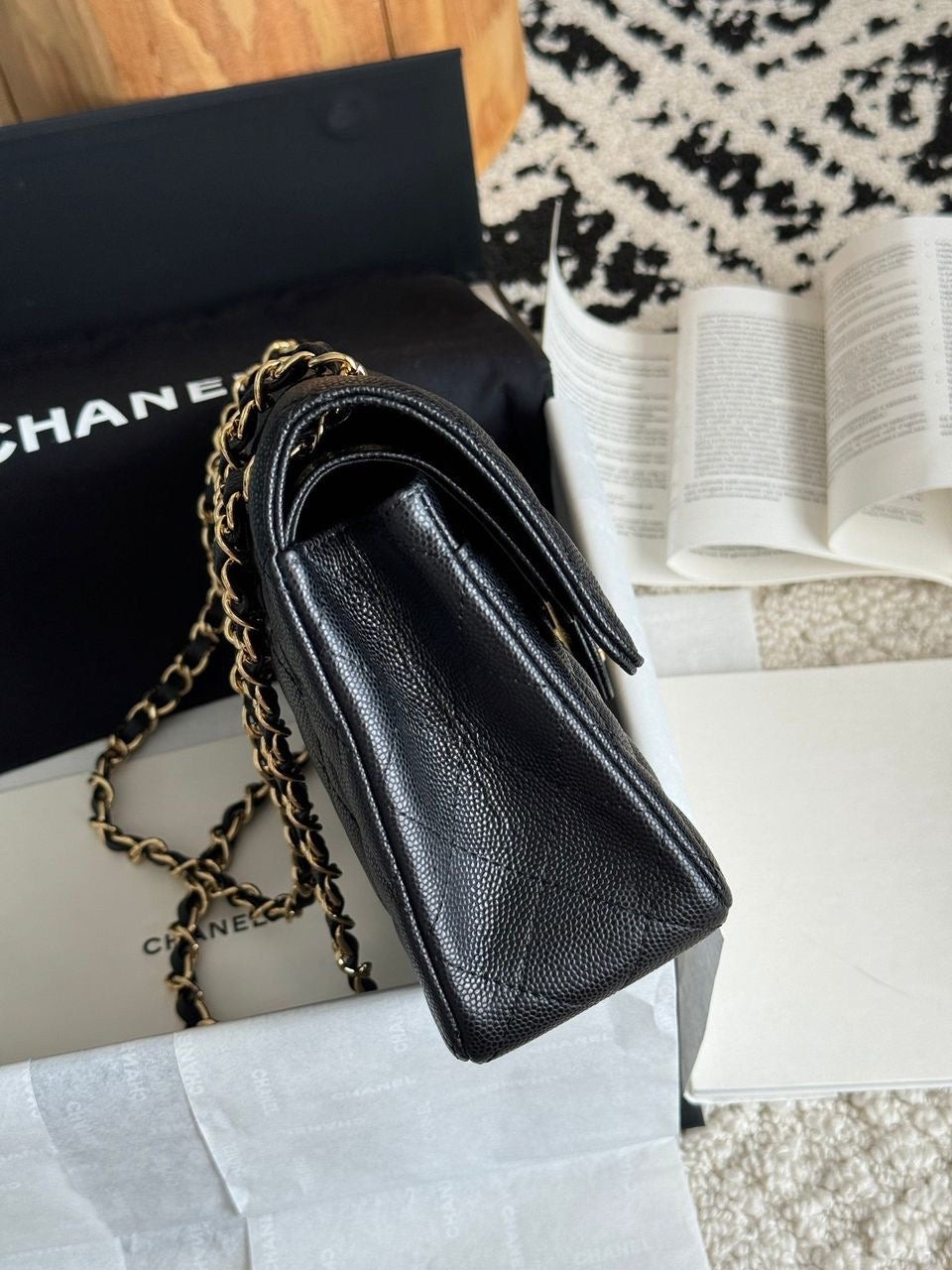 Chanel Classic Double Flap Bag (Caviar)