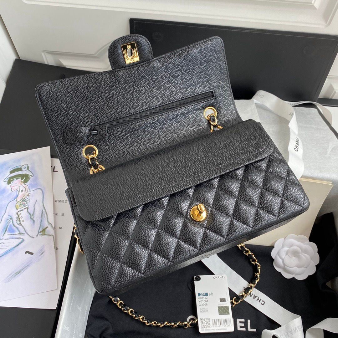 Chanel Classic Double Flap Bag (Caviar)