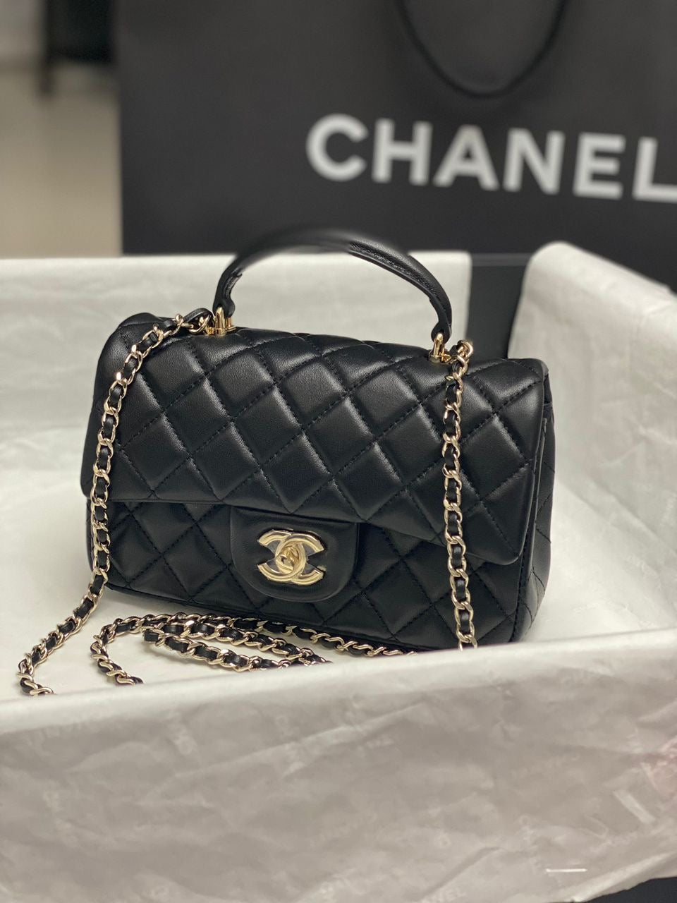 Chanel Mini Classic Flap Bag (Lamb)