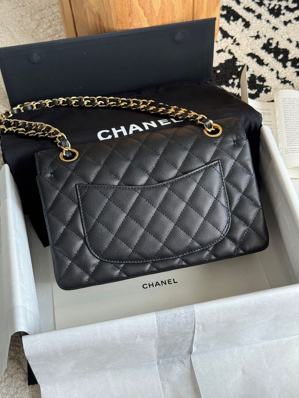 Chanel Classic Double Flap Bag (Caviar)
